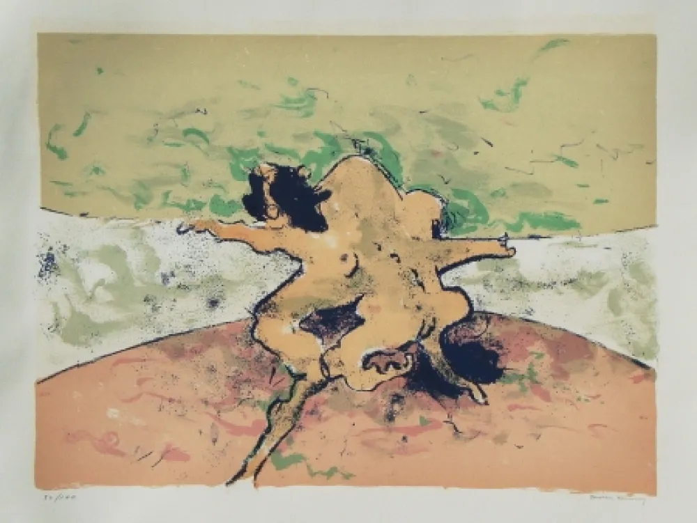 Litografía Tanning - Trouble in paradise