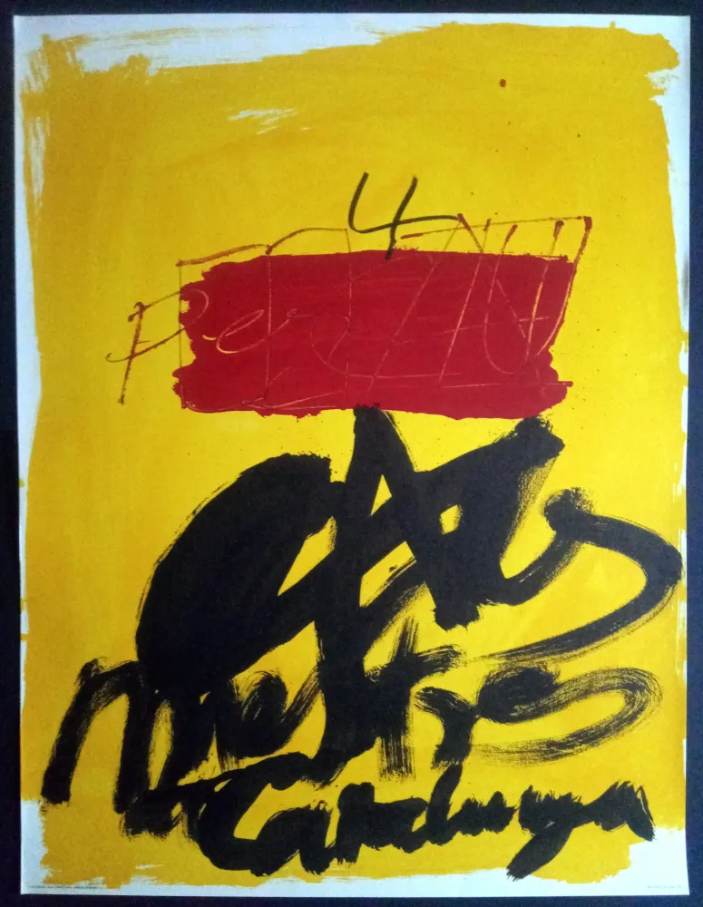 Cartel Tàpies - Als mestres de Catalunya