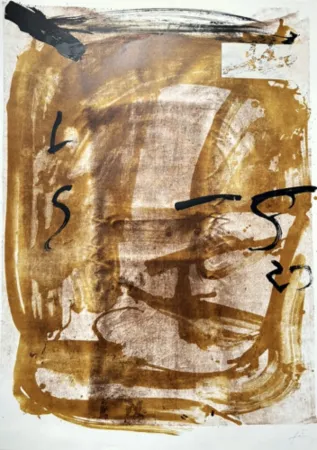 Litografía Tàpies - Apparitions