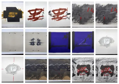 Litografía Tàpies - Artist Book Nocturn Matinal (with complet Portfolio)