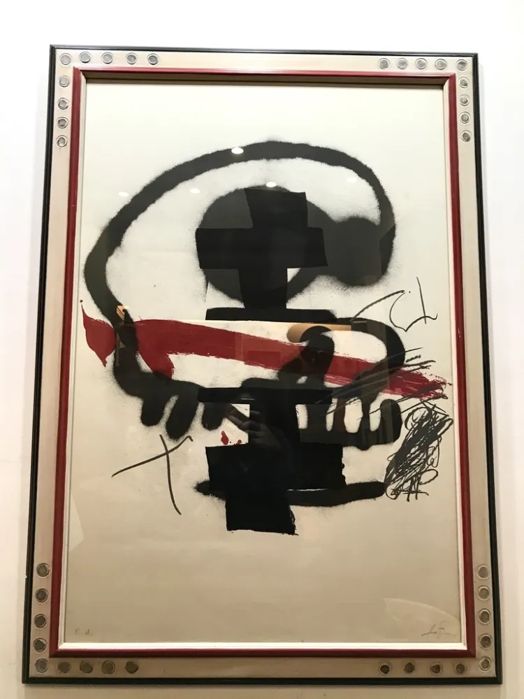 Litografía Tàpies - Ausstellung Tàpies - Milano