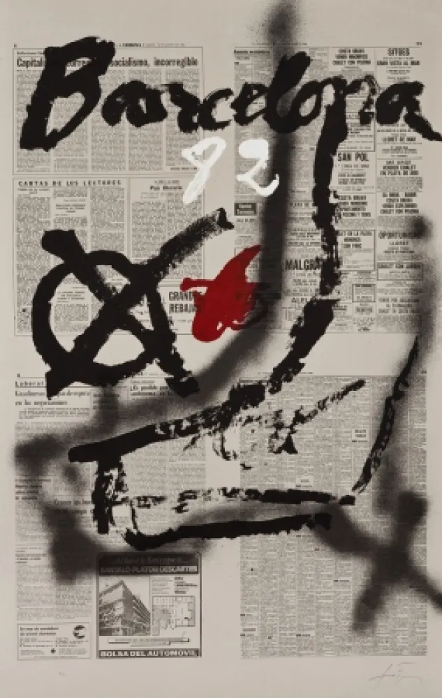 Litografía Tàpies - 