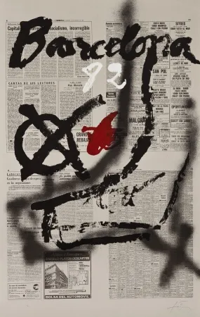 Litografía Tàpies - 