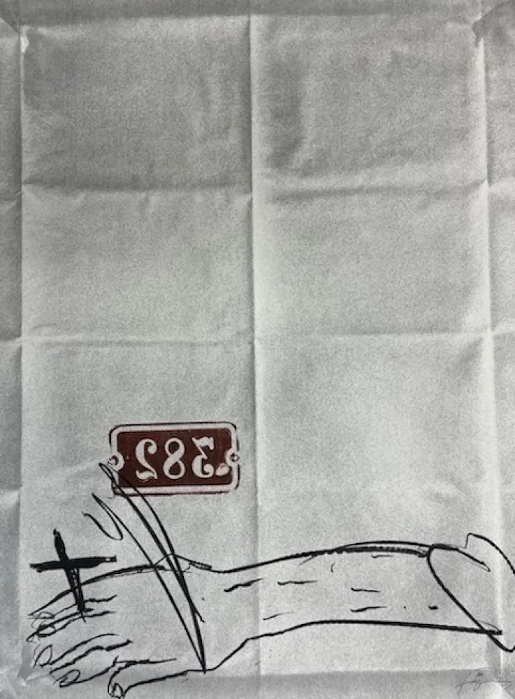 Litografía Tàpies - Bras et chiffres