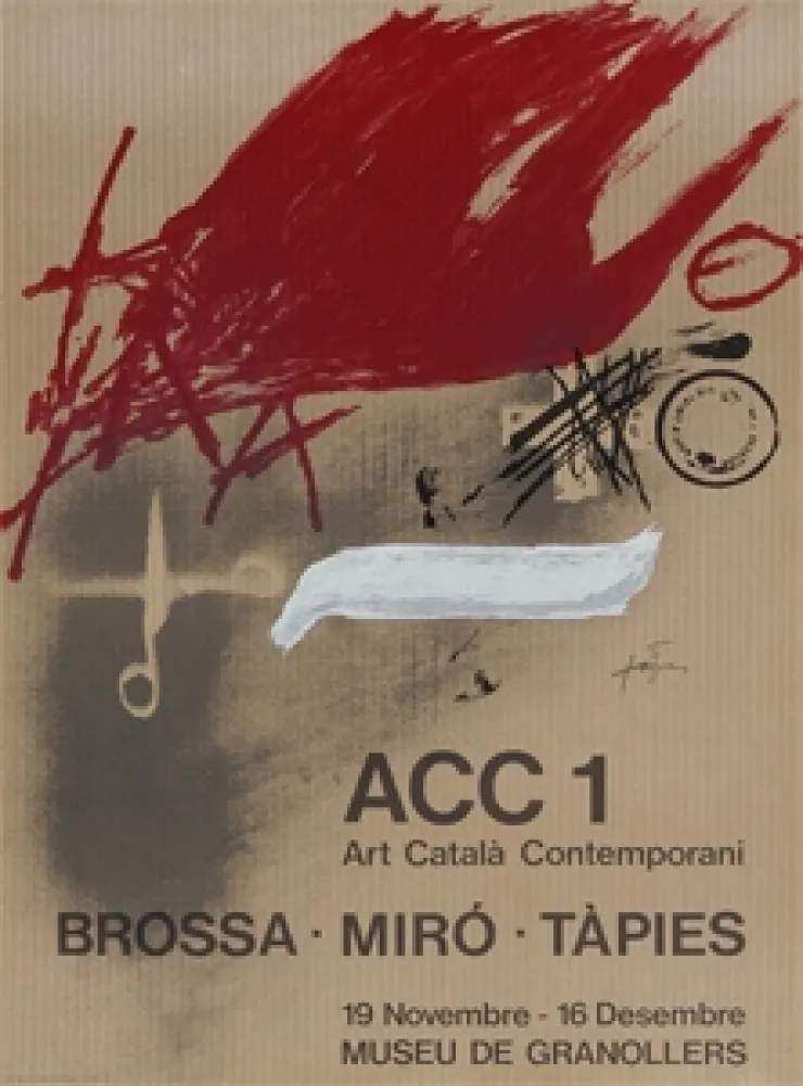 Cartel Tàpies - Brossa-Miró Tàpies