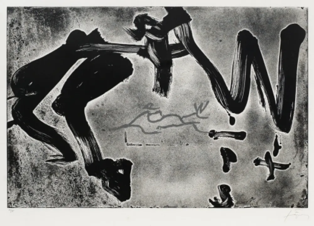 Grabado Tàpies - Carrer de Wagner