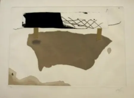 Aguafuerte Tàpies - Cartró