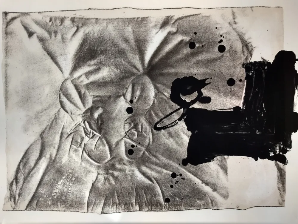 Litografía Tàpies - Chaussures sur chaise, from 