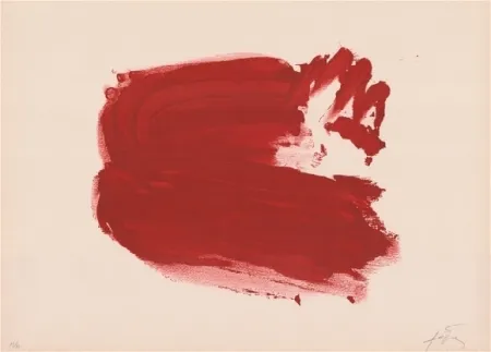 Litografía Tàpies - Clau de foc 2