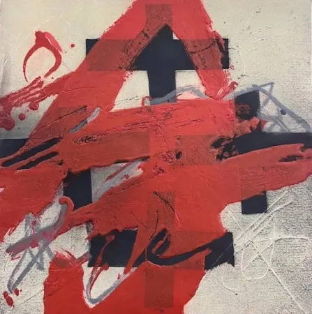 Aguafuerte Tàpies - Cobertura de Roig