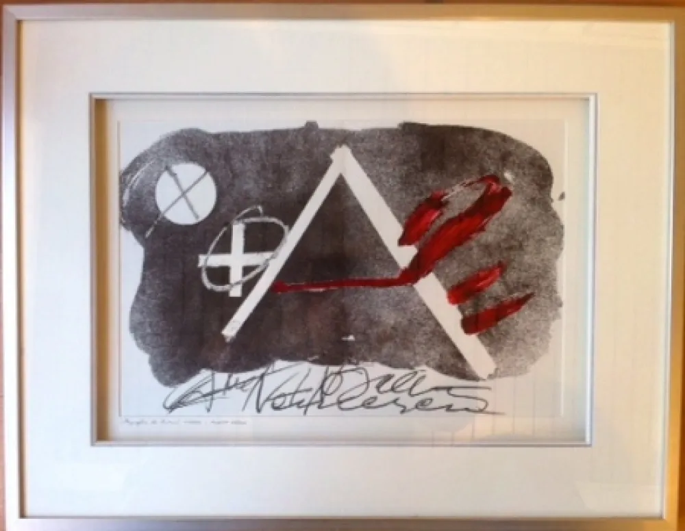 Litografía Tàpies - Composition