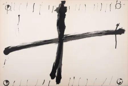 Litografía Tàpies - Composition, C. 1970