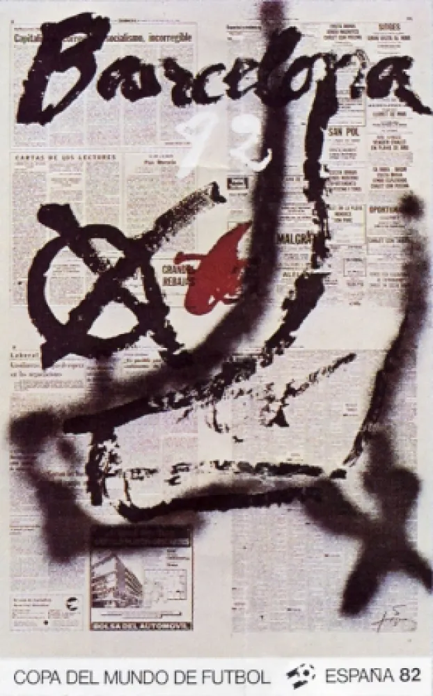 Cartel Tàpies - Copa del mundo 82
