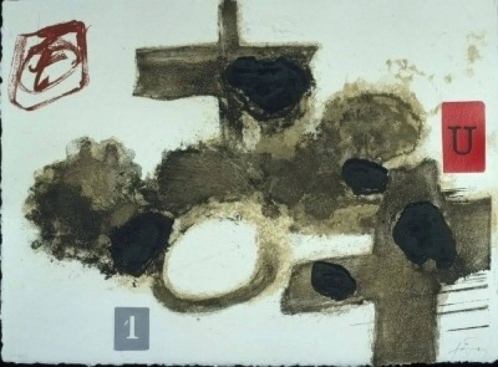 Aguafuerte Tàpies - Cremades