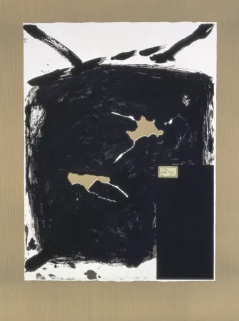 Litografía Tàpies - Déchirure 