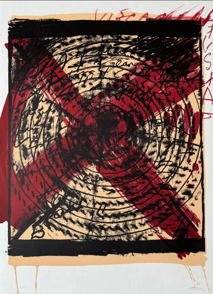 Litografía Tàpies - Diana