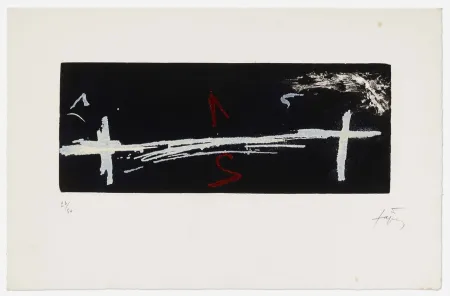 Aguatinta Tàpies - Double Croix