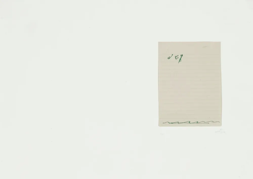 Litografía Tàpies - El Pa A La Barca 2