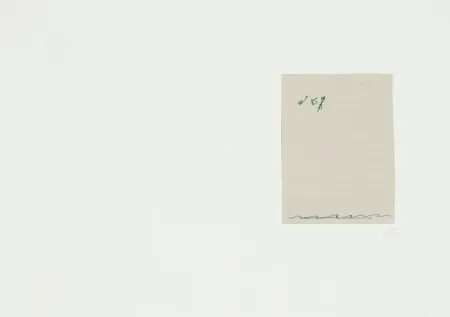 Litografía Tàpies - El Pa A La Barca 2