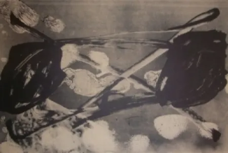 Litografía Tàpies - Empreinte barrrée