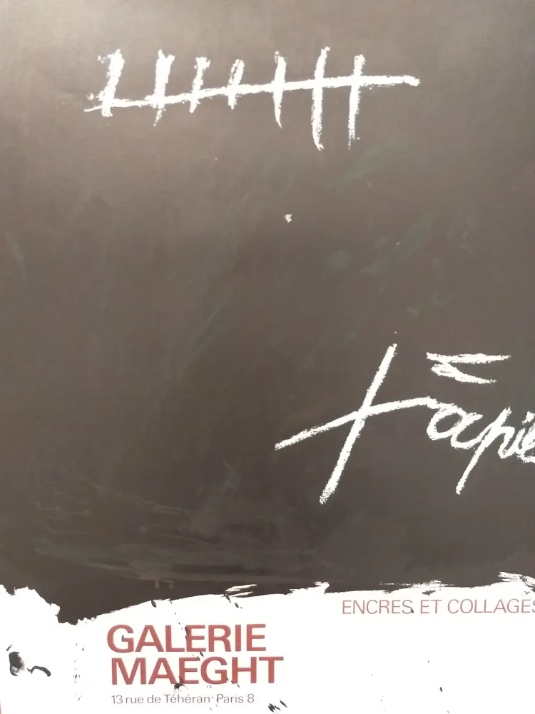 Cartel Tàpies - Encres et collages