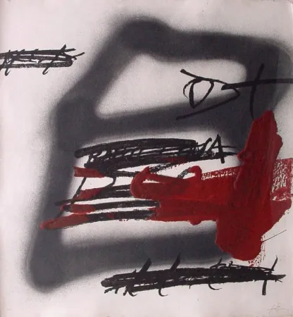 Aguafuerte Tàpies - FORMA OMBREJADA