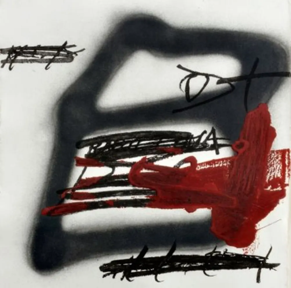 Grabado Tàpies - Forma ombrejada