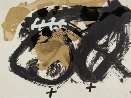 Aguafuerte Tàpies - Formes i vernis