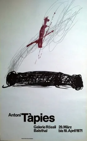 Cartel Tàpies - GALERIE ROSSLI. 300 EJ. GALFETTI 247.
