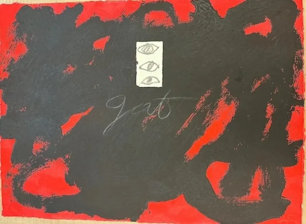 Aguafuerte Tàpies - Gat