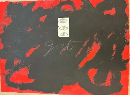 Aguafuerte Tàpies - Gat
