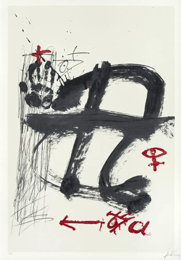 Serigrafía Tàpies - Inicials (AVL Zürich)