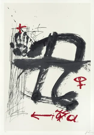 Serigrafía Tàpies - Inicials (AVL Zürich)