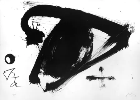 Litografía Tàpies - JO  BARCELONA 