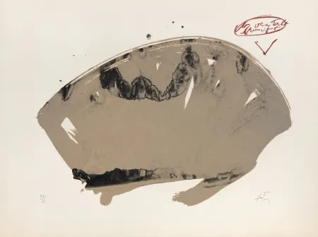 Litografía Tàpies - L'Éventail 