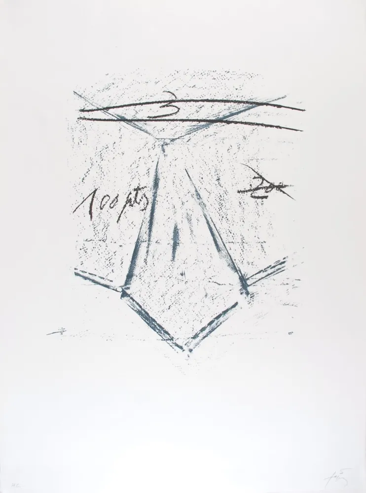 Litografía Tàpies - Llambrec 12