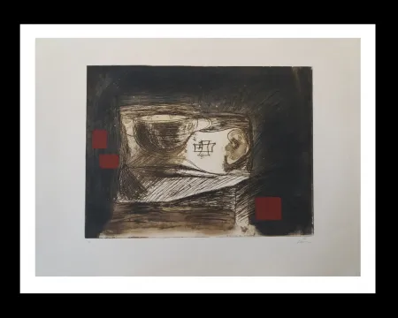 Grabado Tàpies - LLULL I TAPIES