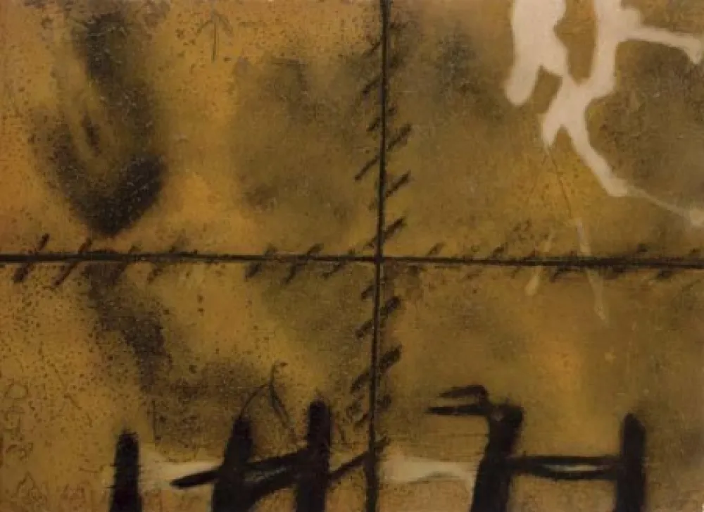 Grabado Tàpies - Matière