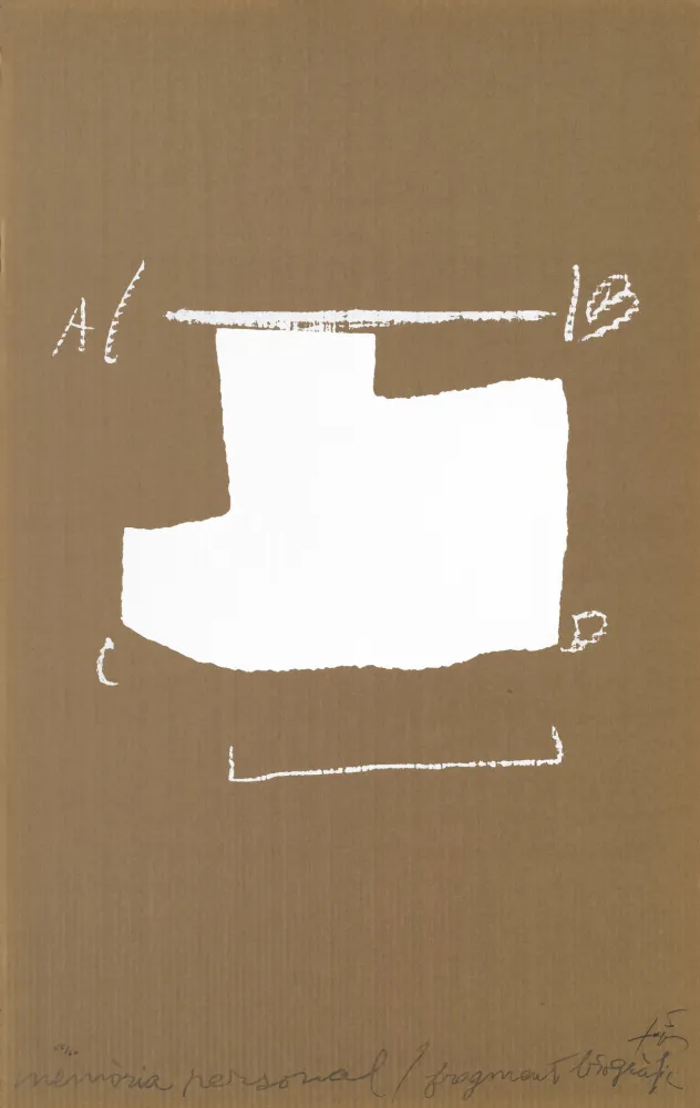 Serigrafía Tàpies - Memoria personal 