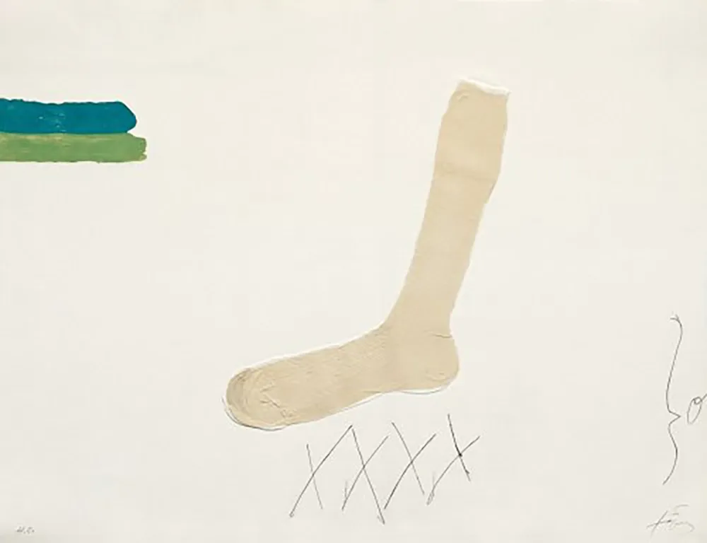 Grabado Tàpies - Mitjó