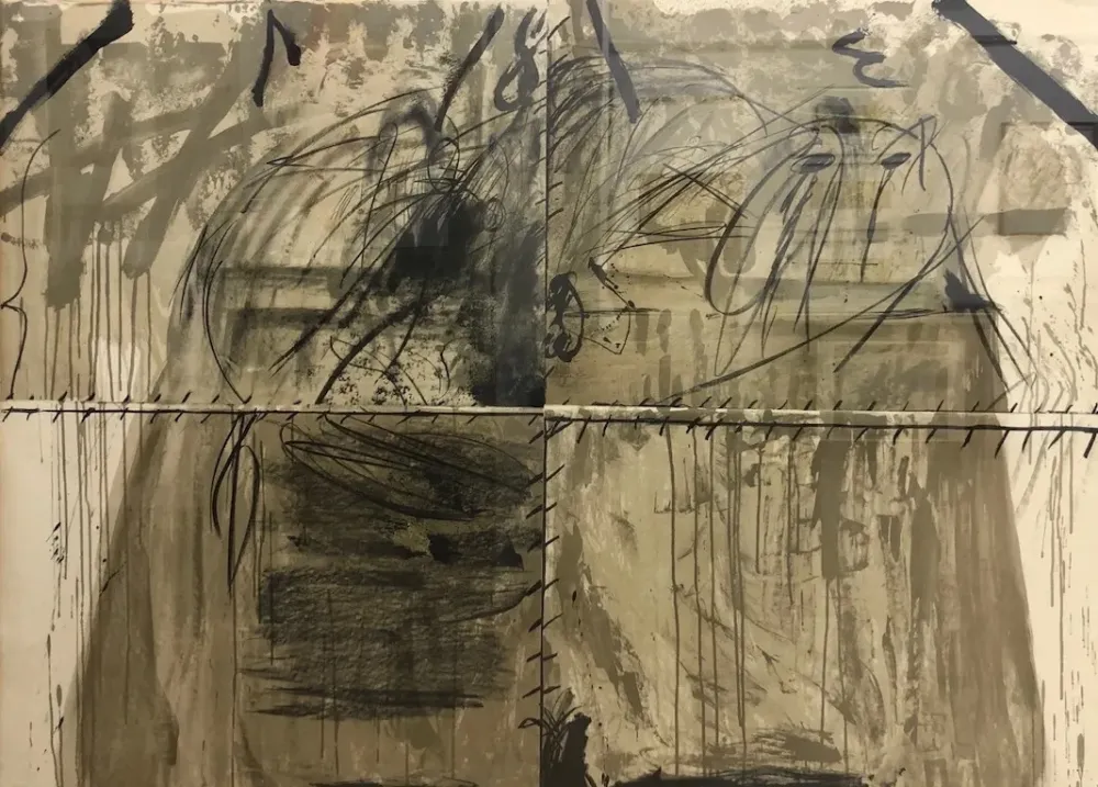 Litografía Tàpies - Moix