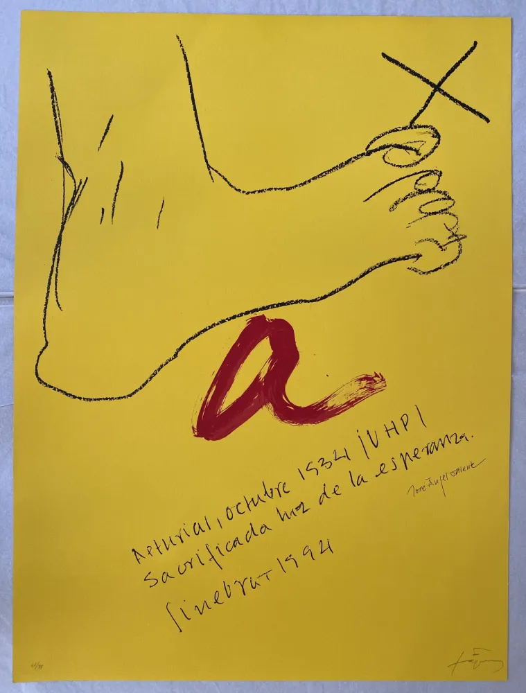 Litografía Tàpies - N/A