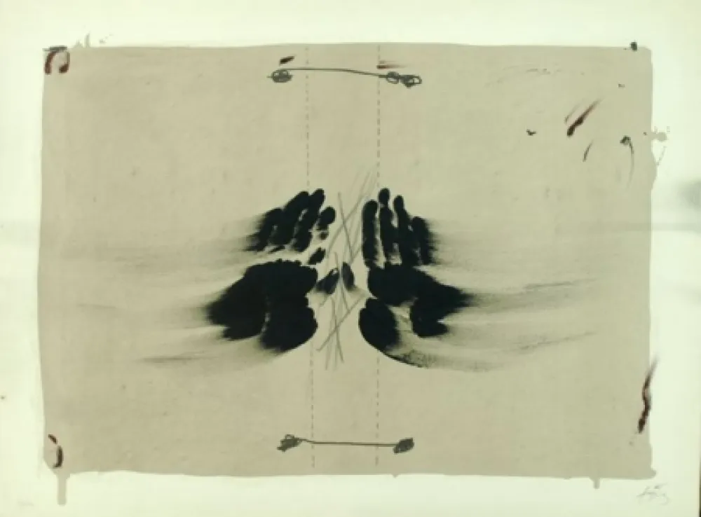 Litografía Tàpies - NOCTURNO MATINAL