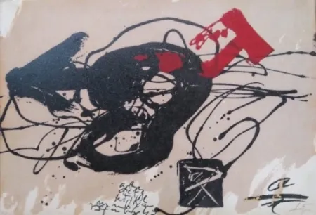 Aguafuerte Tàpies - Primer Congreso Nacional de Neuropedriatria