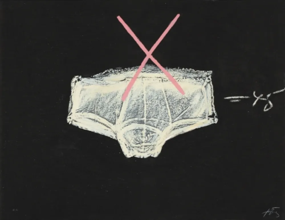 Aguafuerte Tàpies - Roba interior (Unterwäsche) 