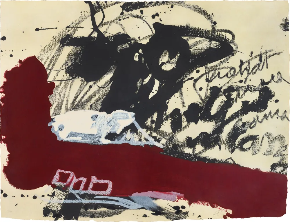 Carborundo Tàpies - Roig i negre