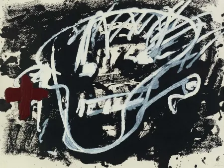 Aguafuerte Y Aguatinta Tàpies - Roig i negre 3