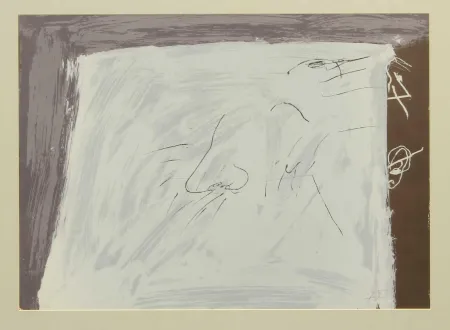 Litografía Tàpies - SENZA TITOLO