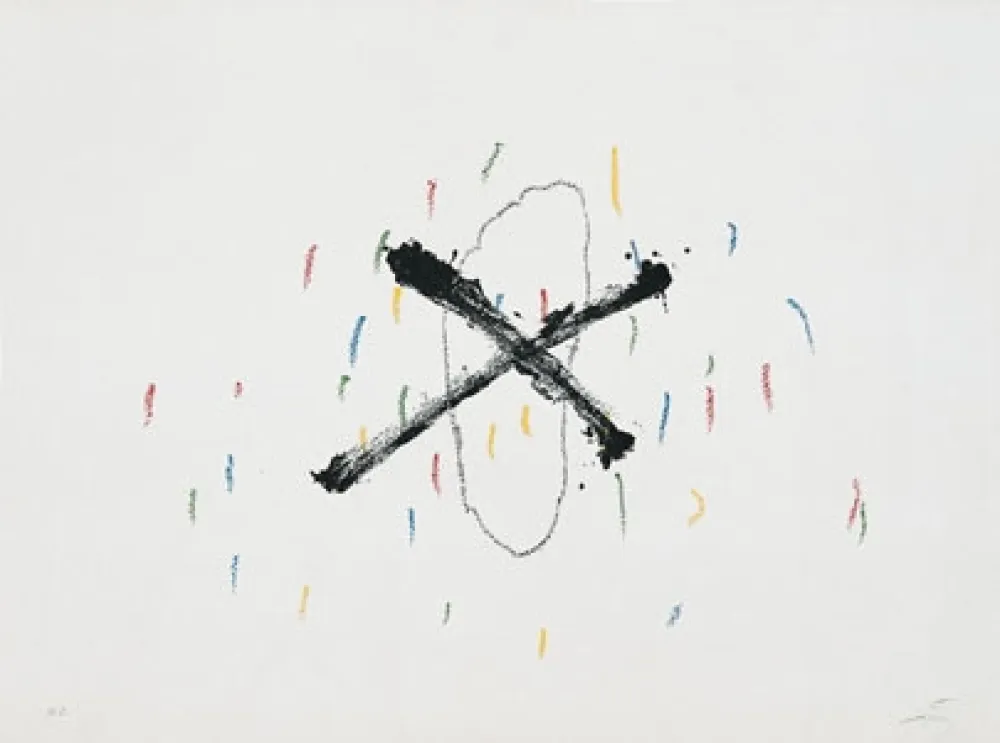 Litografía Tàpies - Silenci