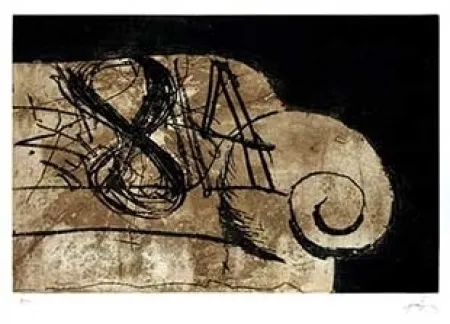 Grabado Tàpies - Sofa